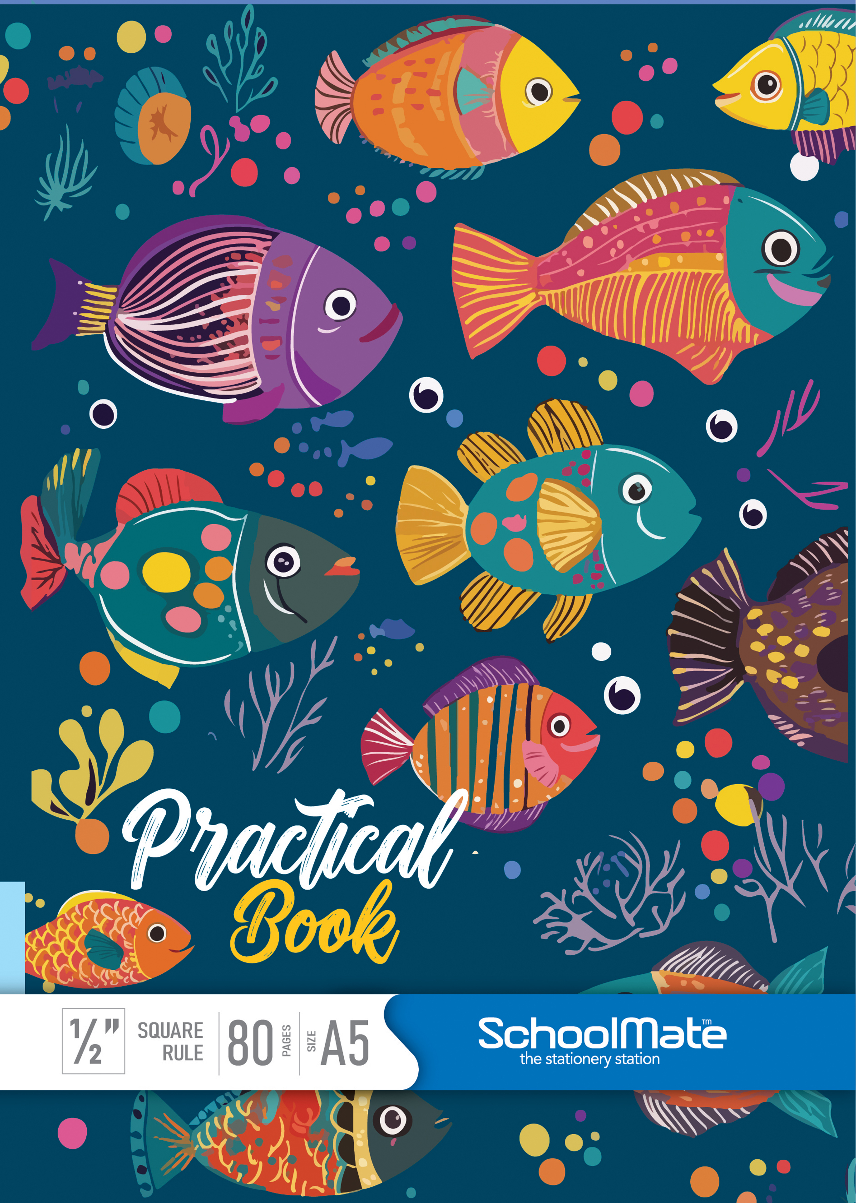 අභ්‍යාස පොත් - කොටු රූල් - A5 - 1/2 '