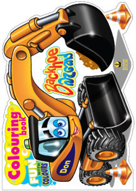 Backhoe Colouring Book